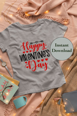 Valentines Decor SVG PNG DXF EPS JPG Digital File Download, Valentine's Day Design For Cricut, Silhouette, Sublimation - image1